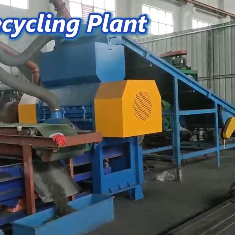 Small 500Kg/hr Tire Recycling Plant 